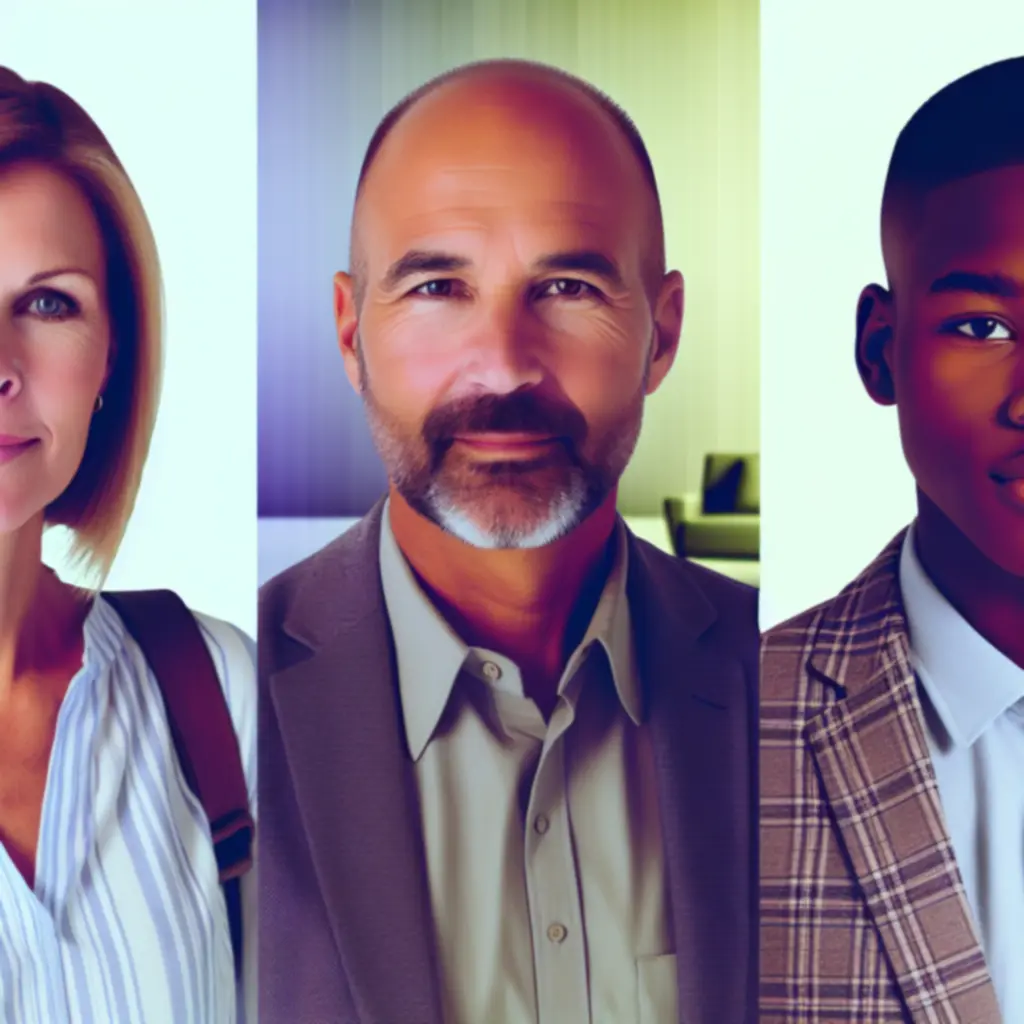 A Freshcarpetcare vezetőségének portréja, professzionális környezetben.