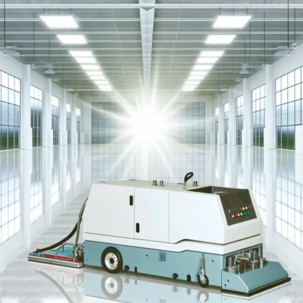 Modern szőnyegtisztító gépek működés közben